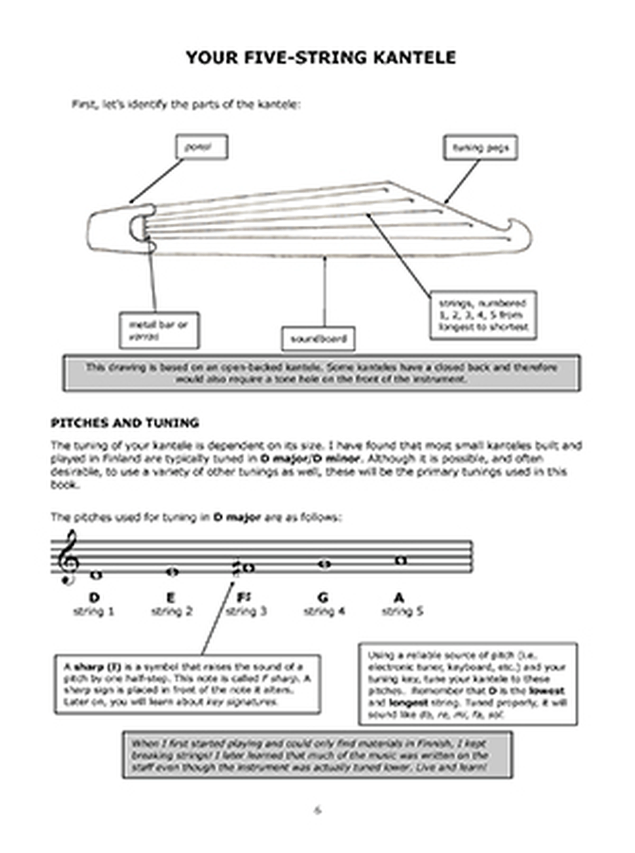 Finnish Kantele Finnish Kantele Book and Digital Audio scores gallery preview page 2