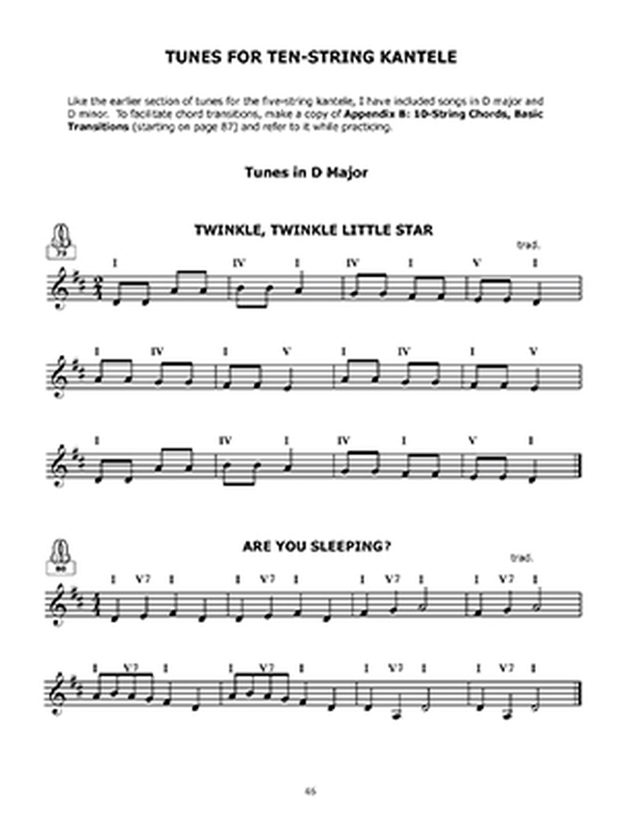 Finnish Kantele Finnish Kantele Book and Digital Audio scores gallery preview page 3
