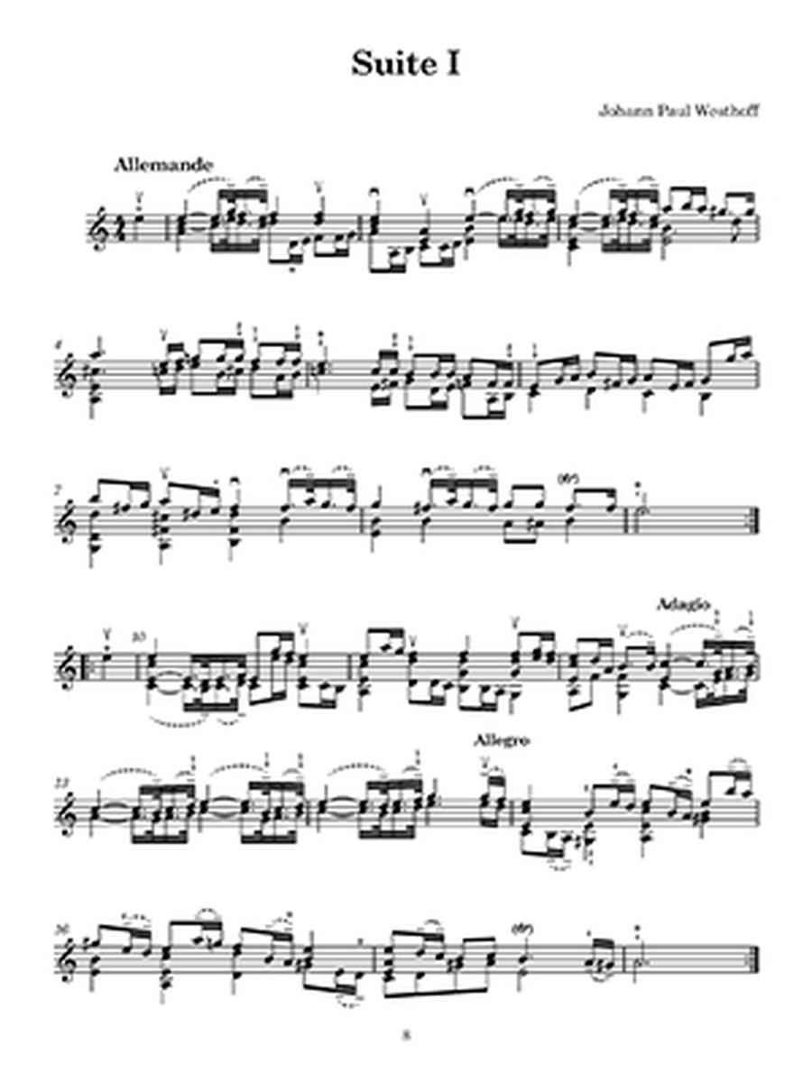 Johann Paul von Westhoff Six Suites for Solo Violin Violin Solo scores gallery preview page 2