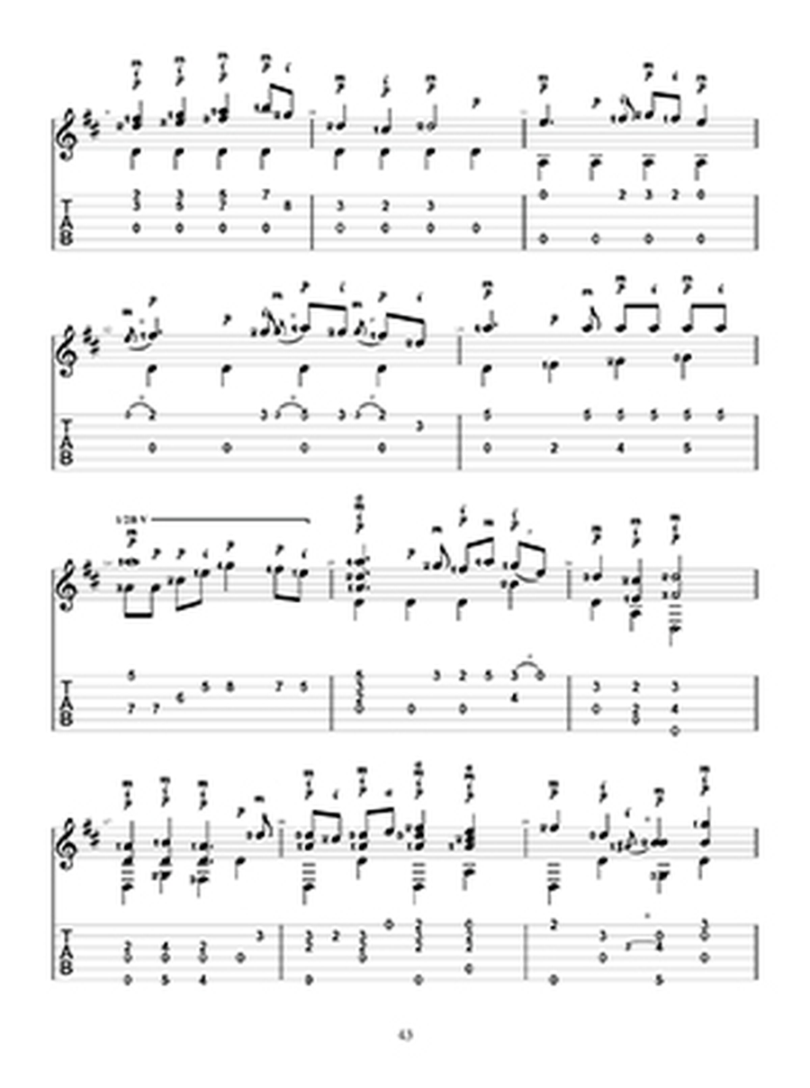 Songs of Wales for Fingerstyle Guitar Fingerpicking Guitar scores gallery preview page 3