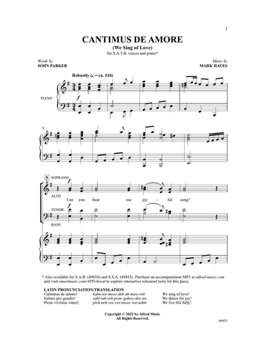 Cantimus de Amore