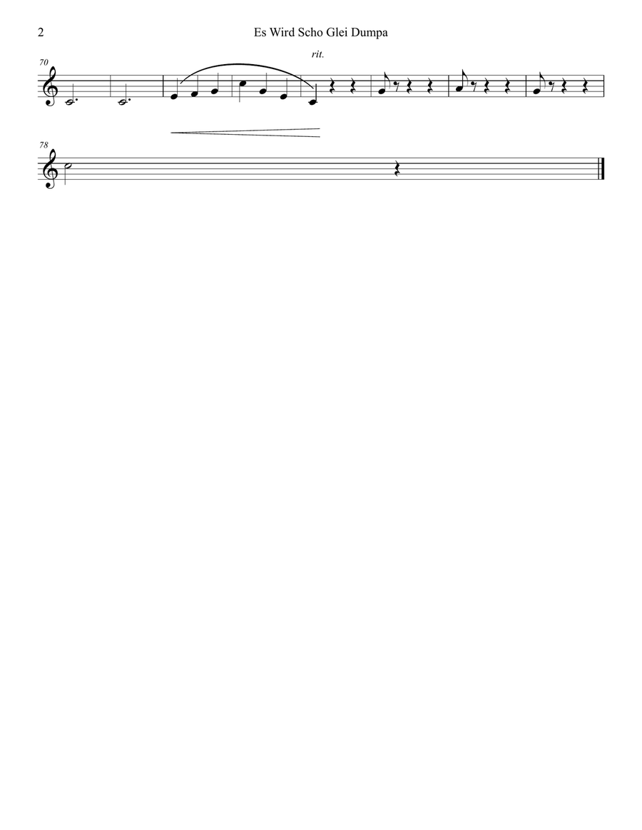 ES WIRD SCHO GLEI DUMPA (The Twilight is Falling) Clarinet Quintet scores gallery preview page 5