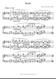 Etude for Solo Piano