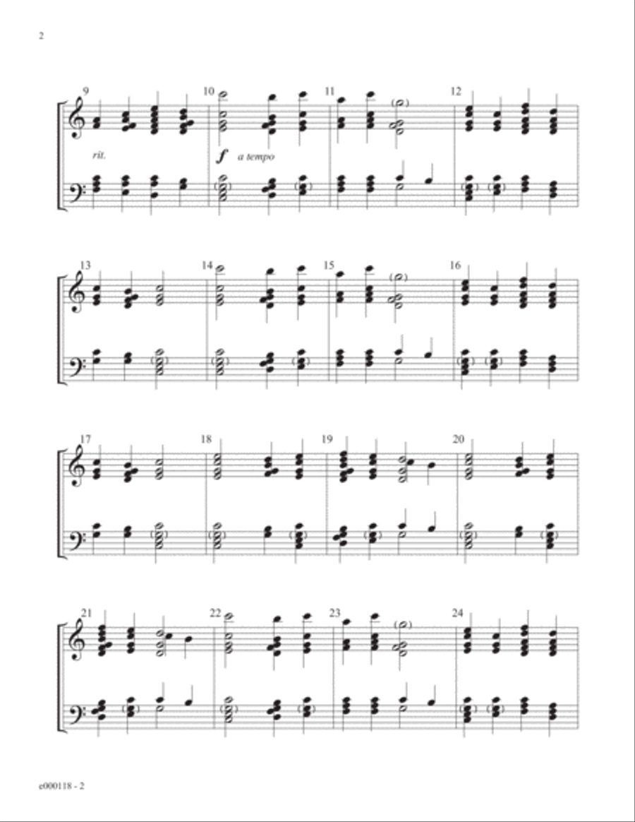 Come, Christians, Join to Sing 3-Octaves scores gallery preview page 2