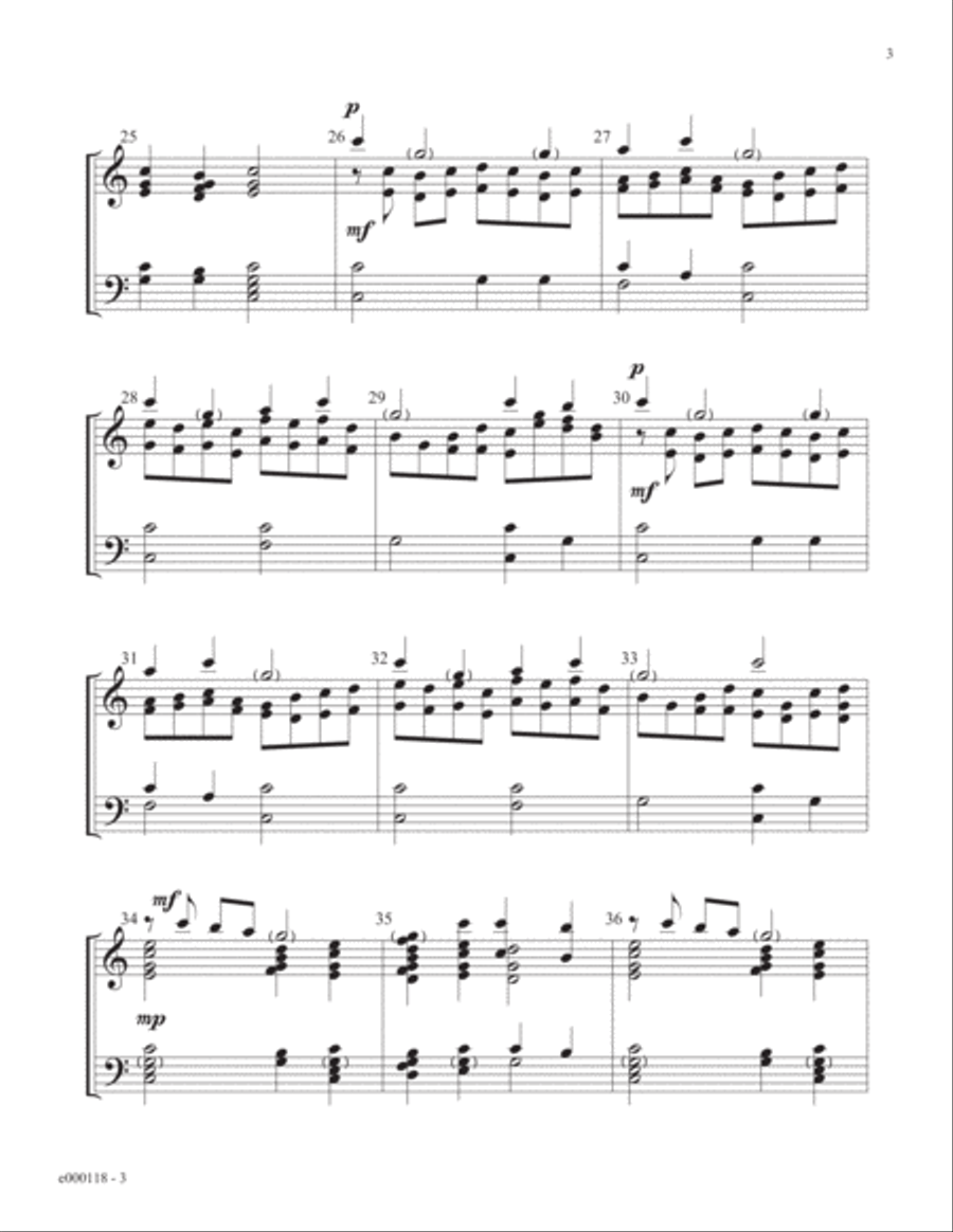 Come, Christians, Join to Sing 3-Octaves scores gallery preview page 3
