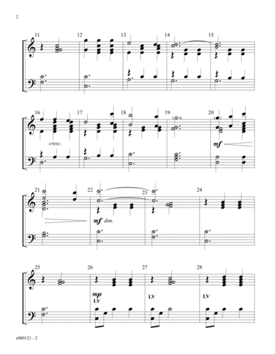 Happy the Home When God Is There 3-Octaves scores gallery preview page 2