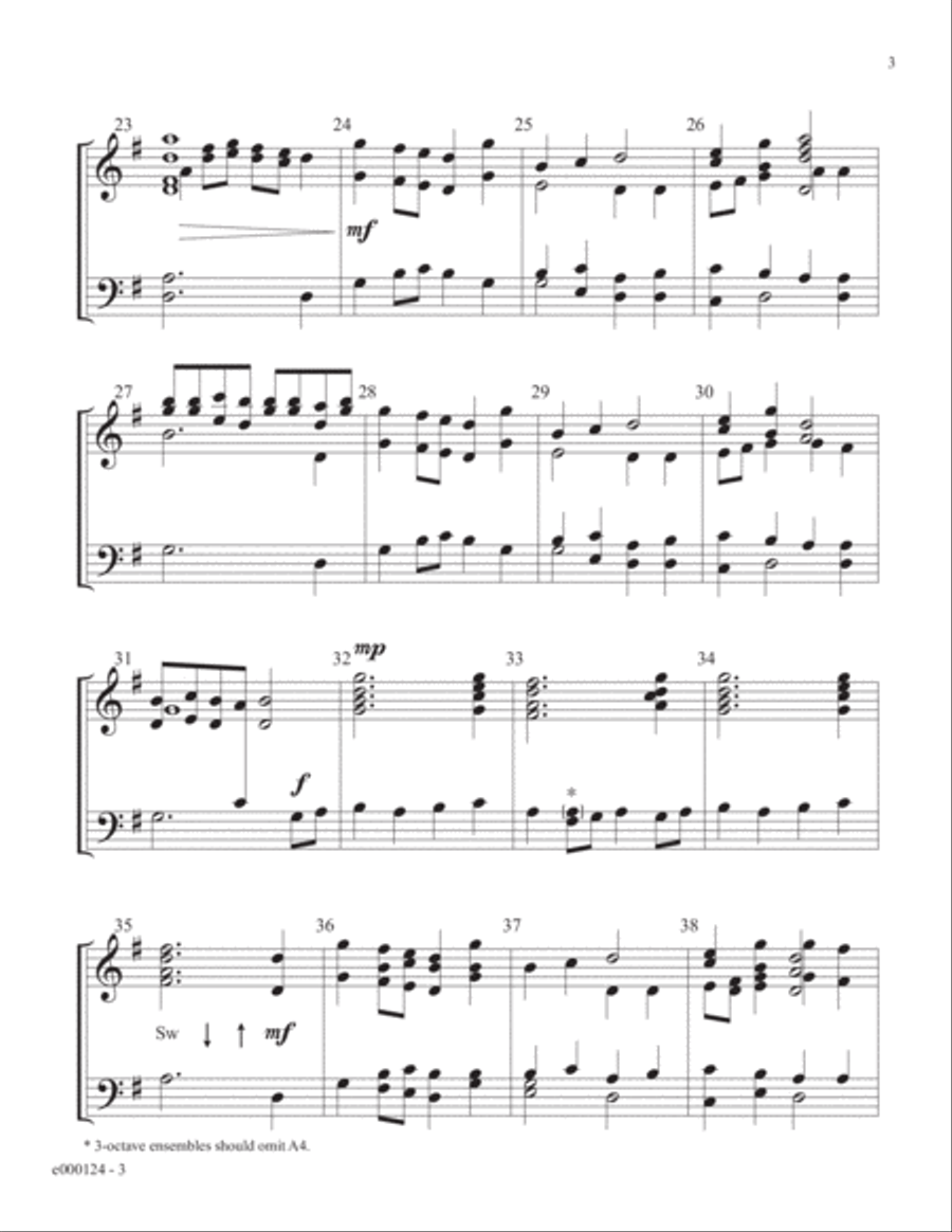 Lift Up Your Heads! 3-Octaves scores gallery preview page 3