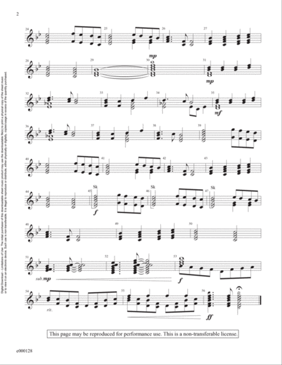 Angels We Have Heard on High (Reproducible Download) 3-Octaves scores gallery preview page 2