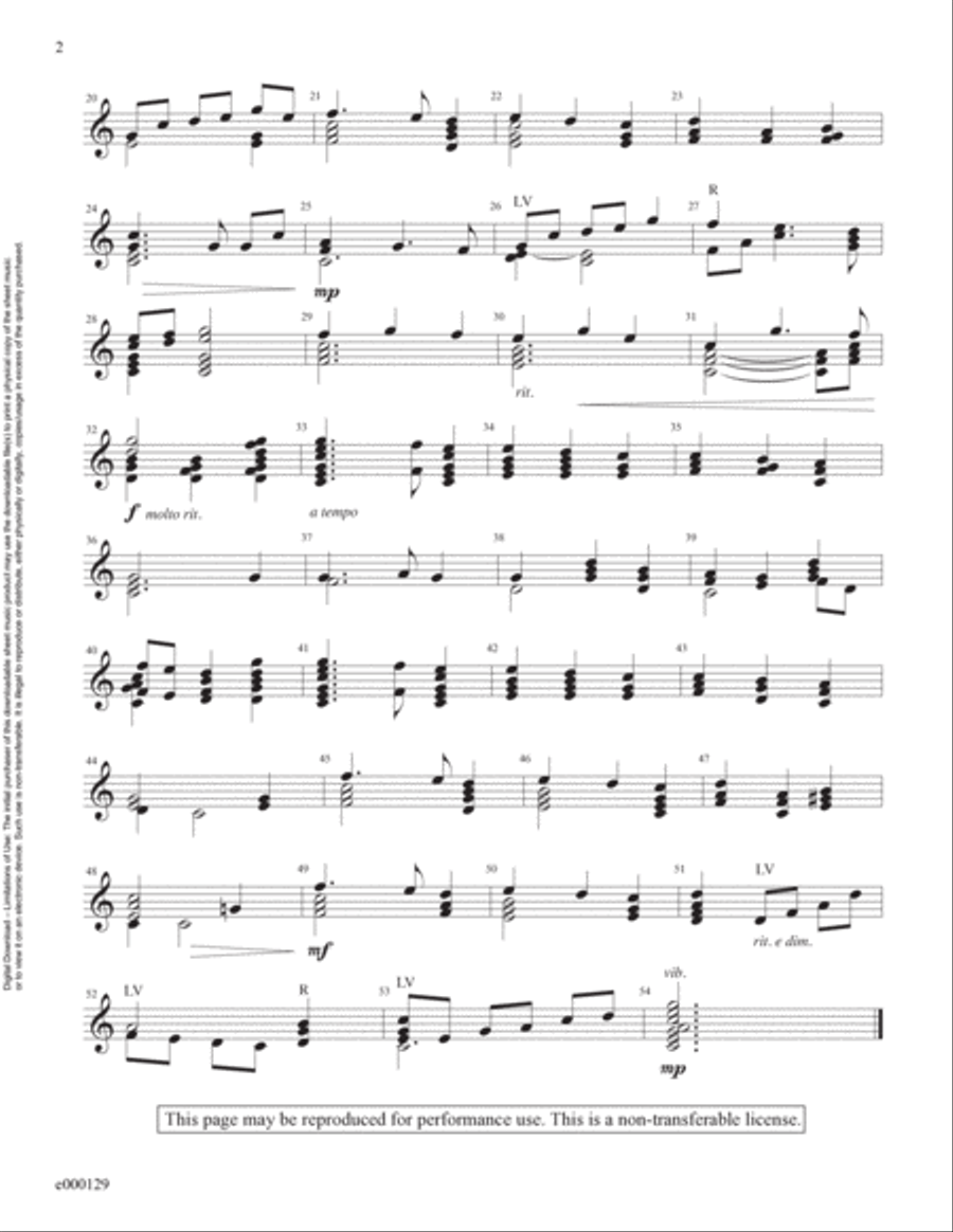 Away in a Manger (Reproducible Download) 3-Octaves scores gallery preview page 2