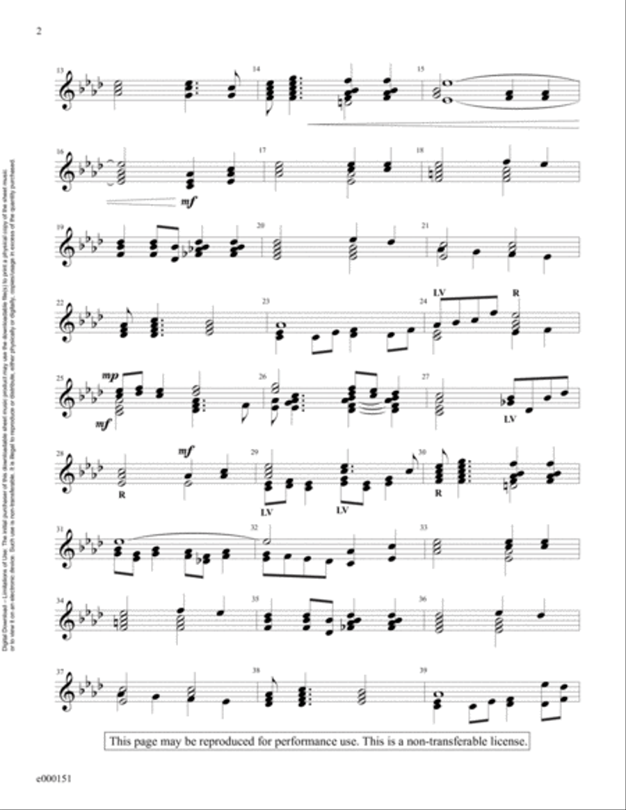 Let Us Break Bread Together (Reproducible Download) 3-Octaves scores gallery preview page 2