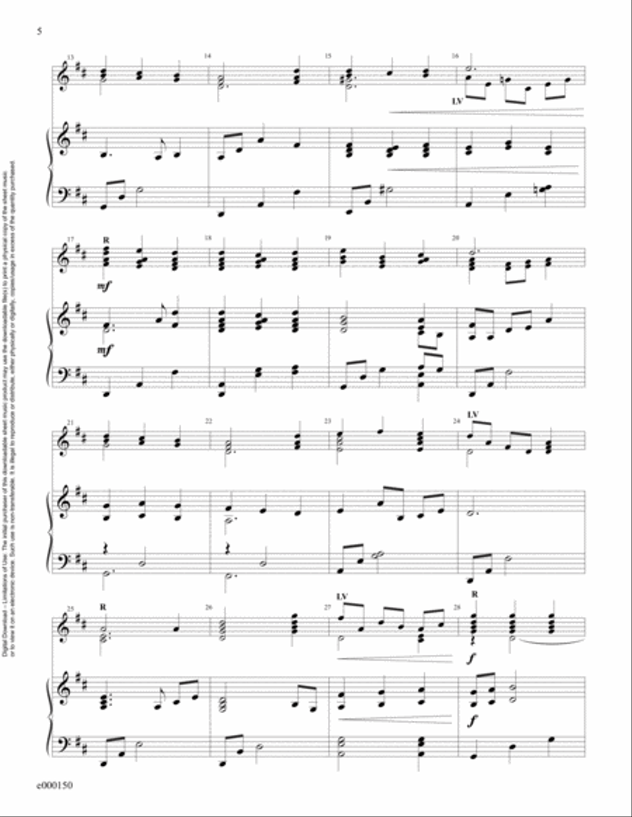 Faith of Our Fathers (Reproducible Download) 3-Octaves scores gallery preview page 5