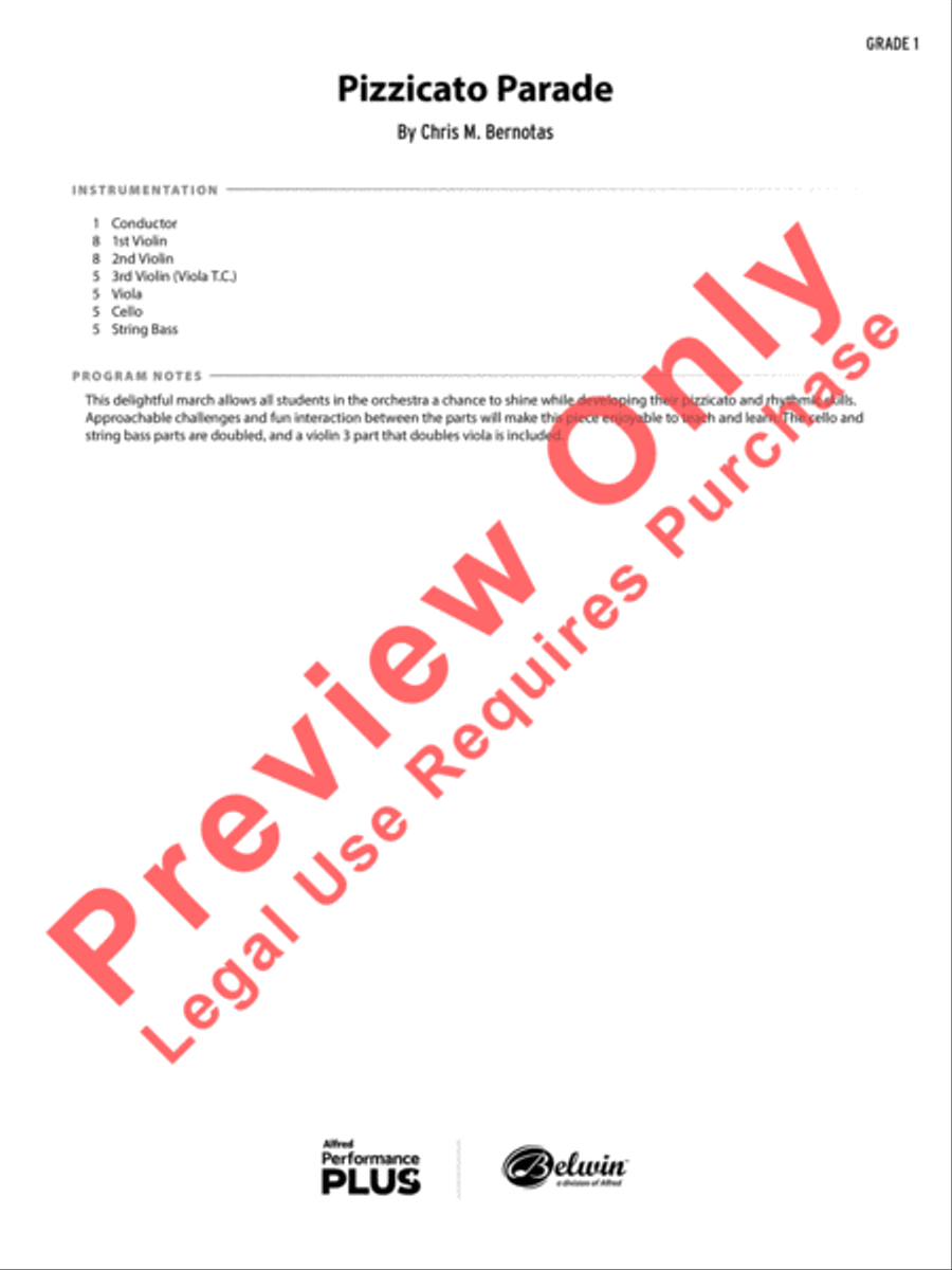 Pizzicato Parade Pizzicato Parade String Orchestra scores gallery preview page 2