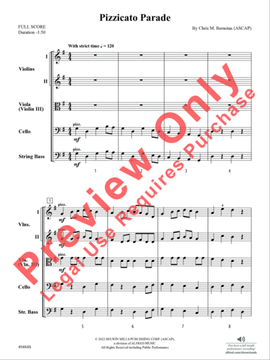 Pizzicato Parade Pizzicato Parade String Orchestra scores gallery preview page 4