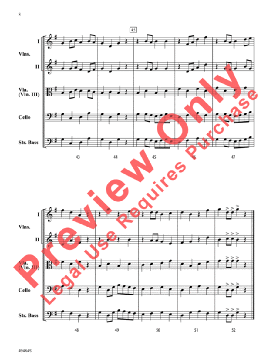 Pizzicato Parade Pizzicato Parade String Orchestra scores gallery preview page 9