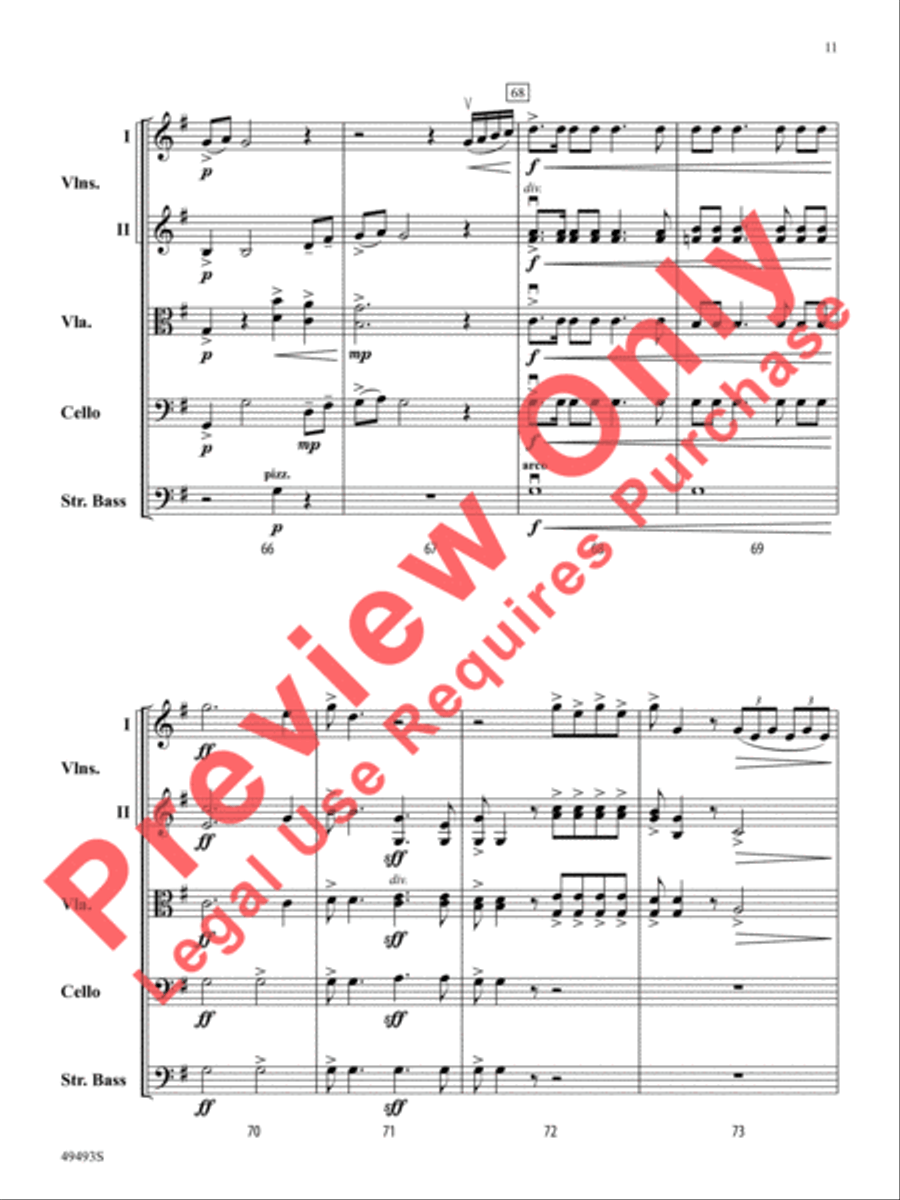 Hiawatha's Wedding Feast Hiawatha's Wedding Feast String Orchestra scores gallery preview page 12