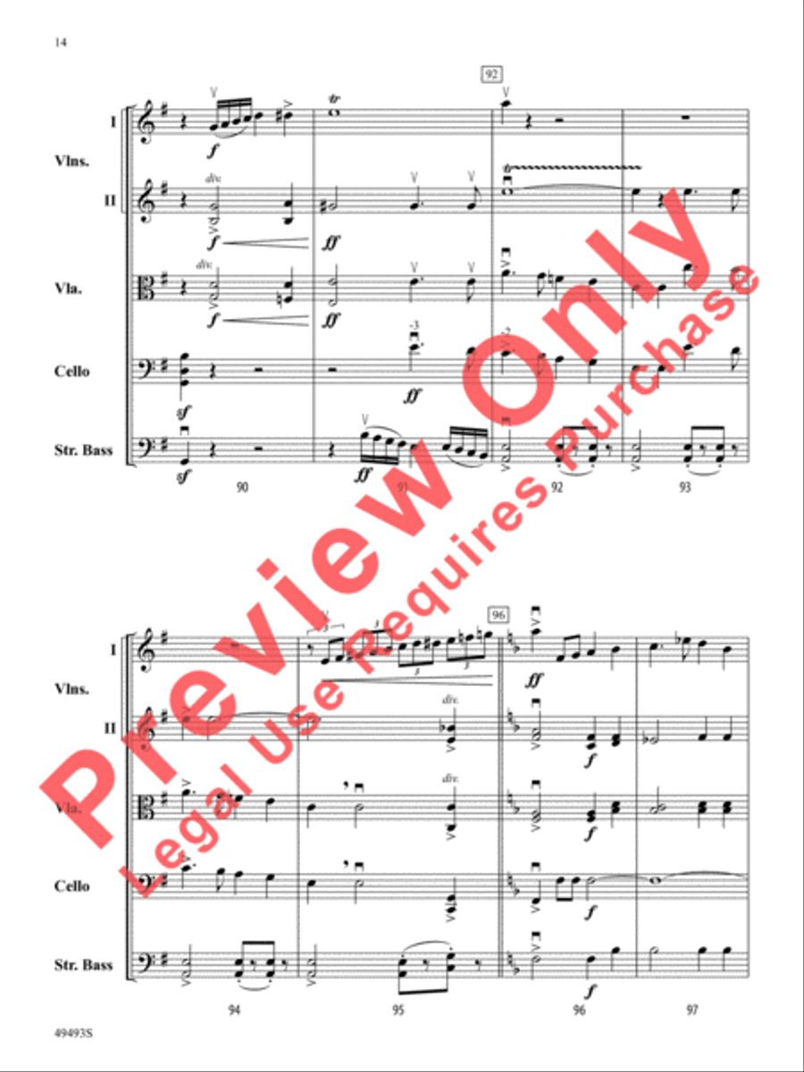 Hiawatha's Wedding Feast Hiawatha's Wedding Feast String Orchestra scores gallery preview page 15