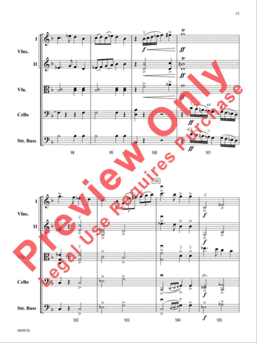 Hiawatha's Wedding Feast Hiawatha's Wedding Feast String Orchestra scores gallery preview page 16