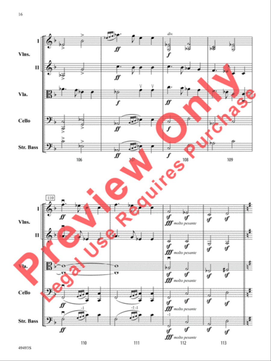 Hiawatha's Wedding Feast Hiawatha's Wedding Feast String Orchestra scores gallery preview page 17