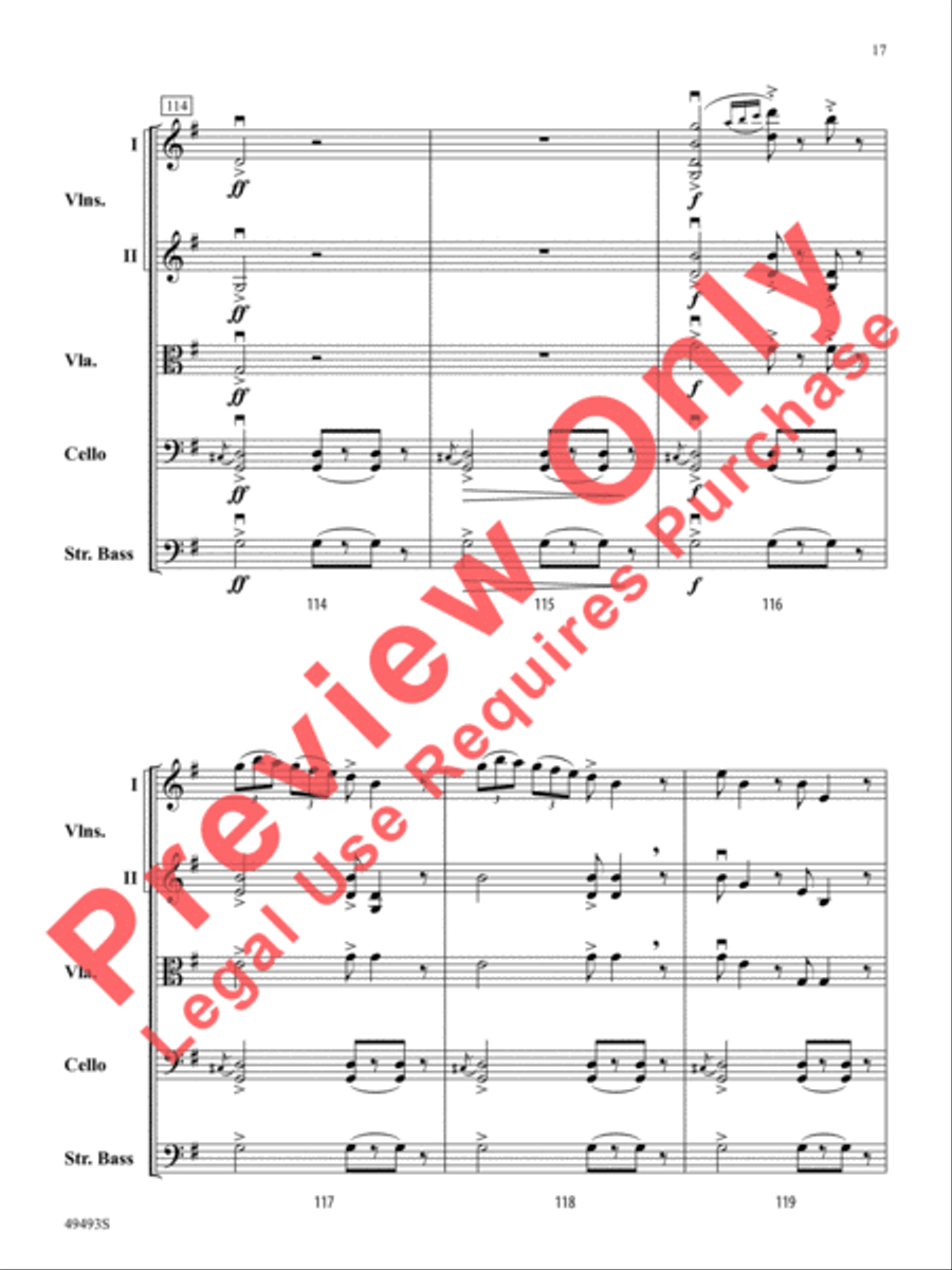 Hiawatha's Wedding Feast Hiawatha's Wedding Feast String Orchestra scores gallery preview page 18