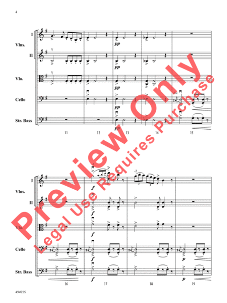Hiawatha's Wedding Feast Hiawatha's Wedding Feast String Orchestra scores gallery preview page 5