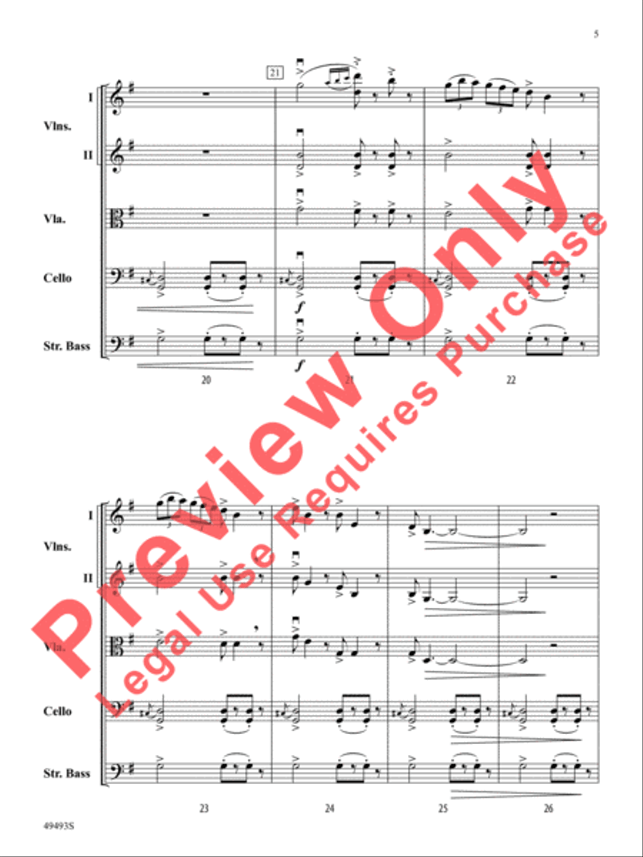 Hiawatha's Wedding Feast Hiawatha's Wedding Feast String Orchestra scores gallery preview page 6
