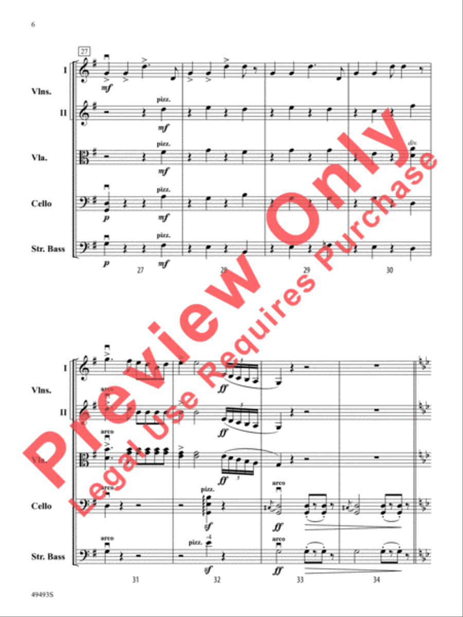 Hiawatha's Wedding Feast Hiawatha's Wedding Feast String Orchestra scores gallery preview page 7