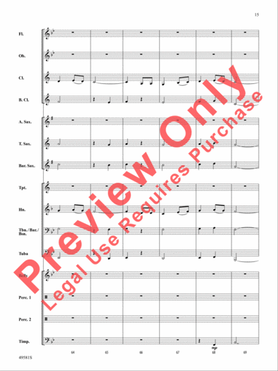 American River Medley American River Medley Concert Band scores gallery preview page 16