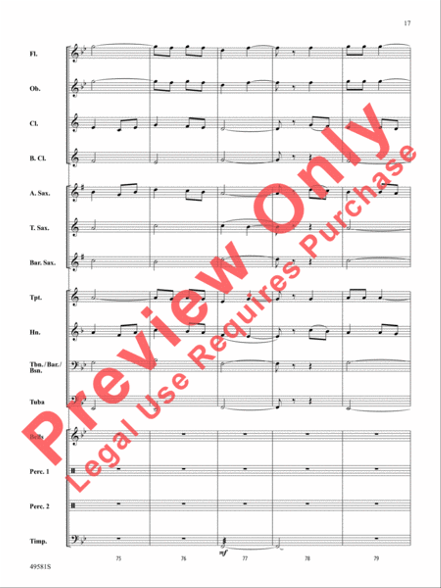 American River Medley American River Medley Concert Band scores gallery preview page 18