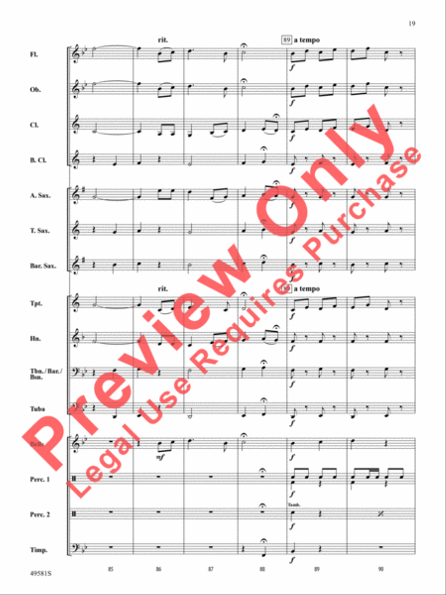 American River Medley American River Medley Concert Band scores gallery preview page 20