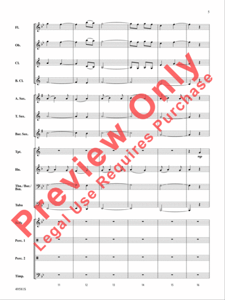 American River Medley American River Medley Concert Band scores gallery preview page 6