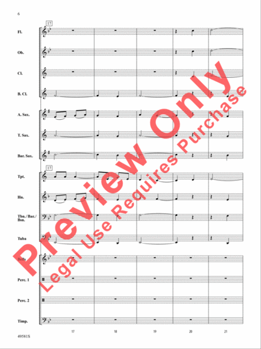 American River Medley American River Medley Concert Band scores gallery preview page 7