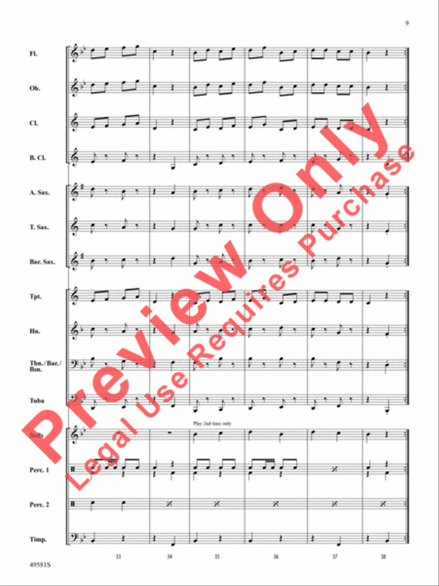 American River Medley American River Medley Concert Band scores gallery preview page 10