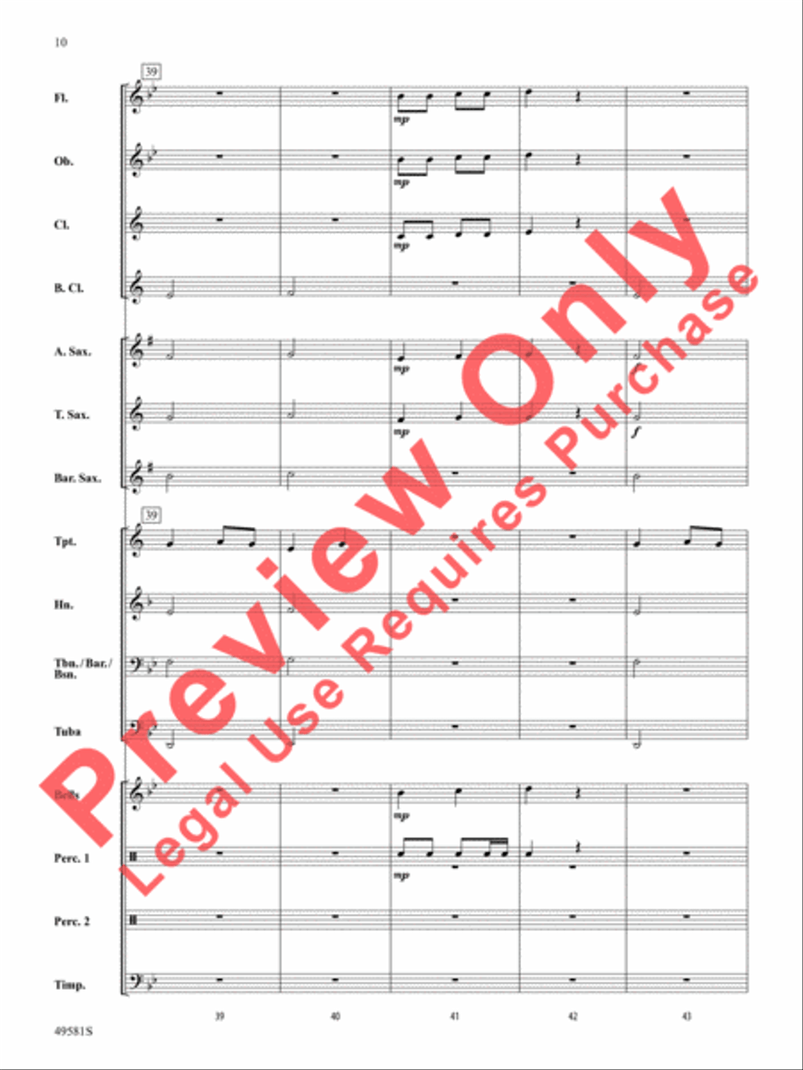 American River Medley American River Medley Concert Band scores gallery preview page 11
