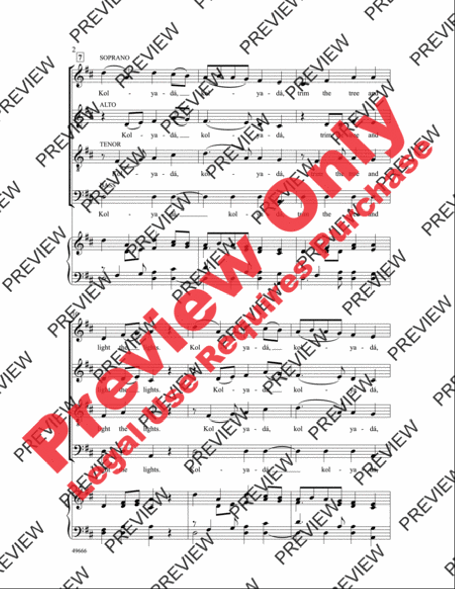 Kolyadá 4-Part scores gallery preview page 3