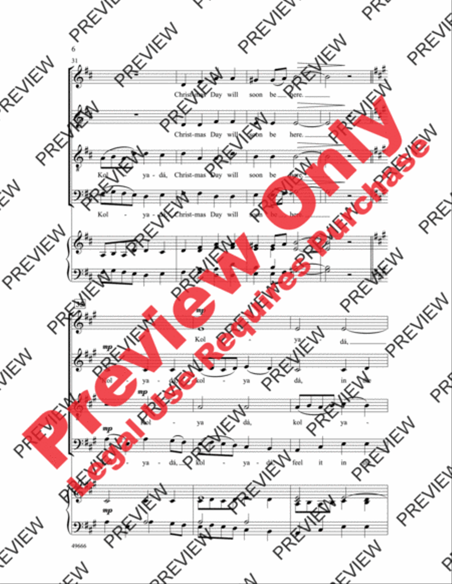 Kolyadá 4-Part scores gallery preview page 7