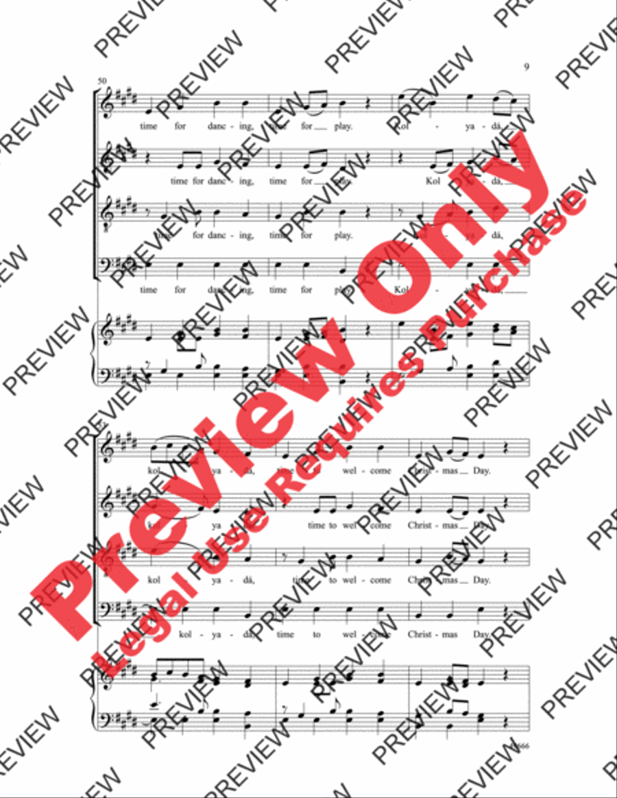 Kolyadá 4-Part scores gallery preview page 10