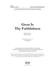 Great Is Thy Faithfulness - Orchestral Score and Parts (Digital Download)