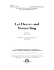 Let Heaven and Nature Sing - Orchestral Score and Parts (Digital Download)