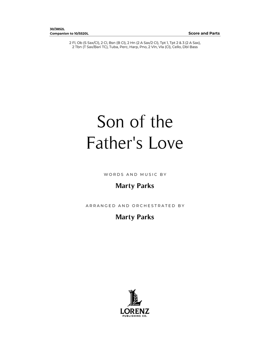 Son of the Father's Love - Downloadable Orchestral Score and Parts Orchestra scores gallery preview page 1