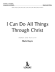 I Can Do All Things Through Christ - Downloadable Instrumental Score and Parts