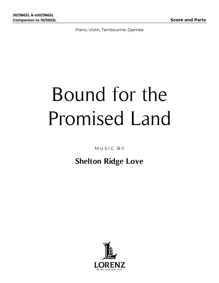 Bound for the Promised Land - Downloadable Score and Parts Set of Parts scores gallery preview page 1