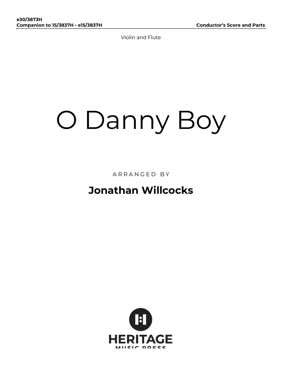 O Danny Boy - Flute and Violin Score and Parts Choir scores gallery preview page 1