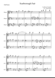 Scarborough Fair for Flute Trio