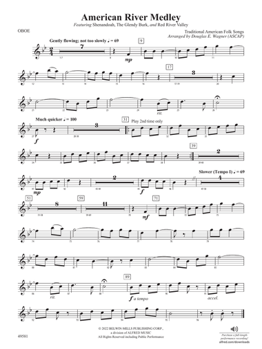 American River Medley: Oboe