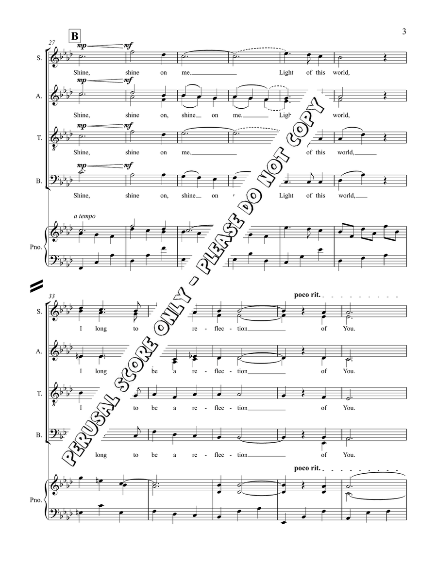 A Reflection Of You A Reflection Of You 4-Part scores gallery preview page 3