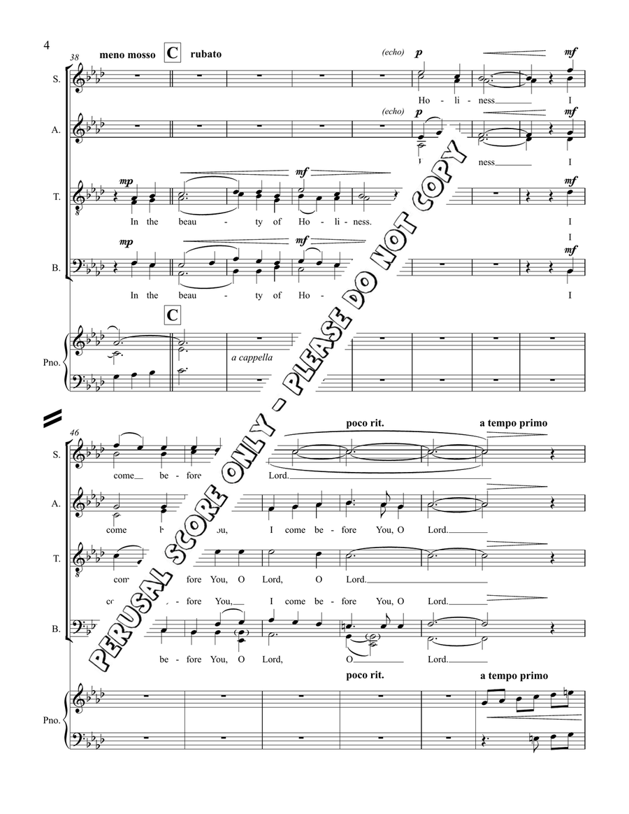 A Reflection Of You A Reflection Of You 4-Part scores gallery preview page 4