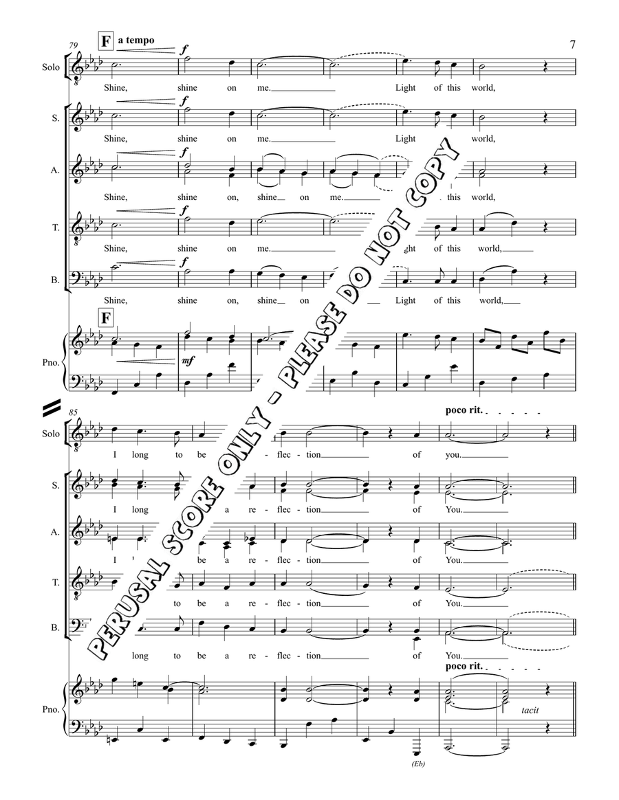 A Reflection Of You A Reflection Of You 4-Part scores gallery preview page 7