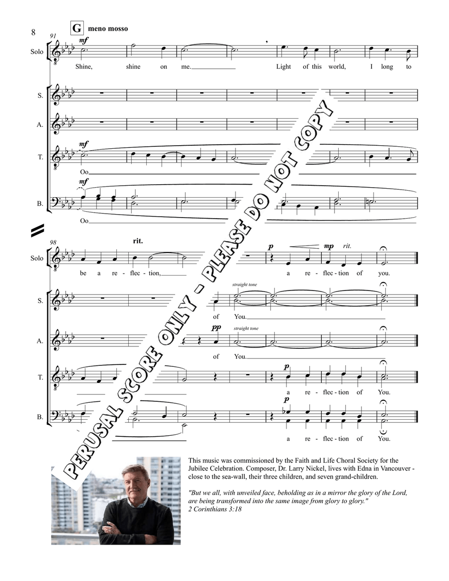 A Reflection Of You A Reflection Of You 4-Part scores gallery preview page 8