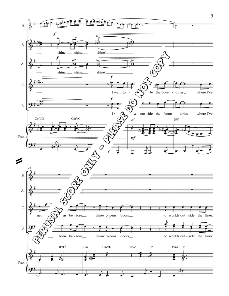 Outside The Lines Outside The Lines 4-Part scores gallery preview page 9