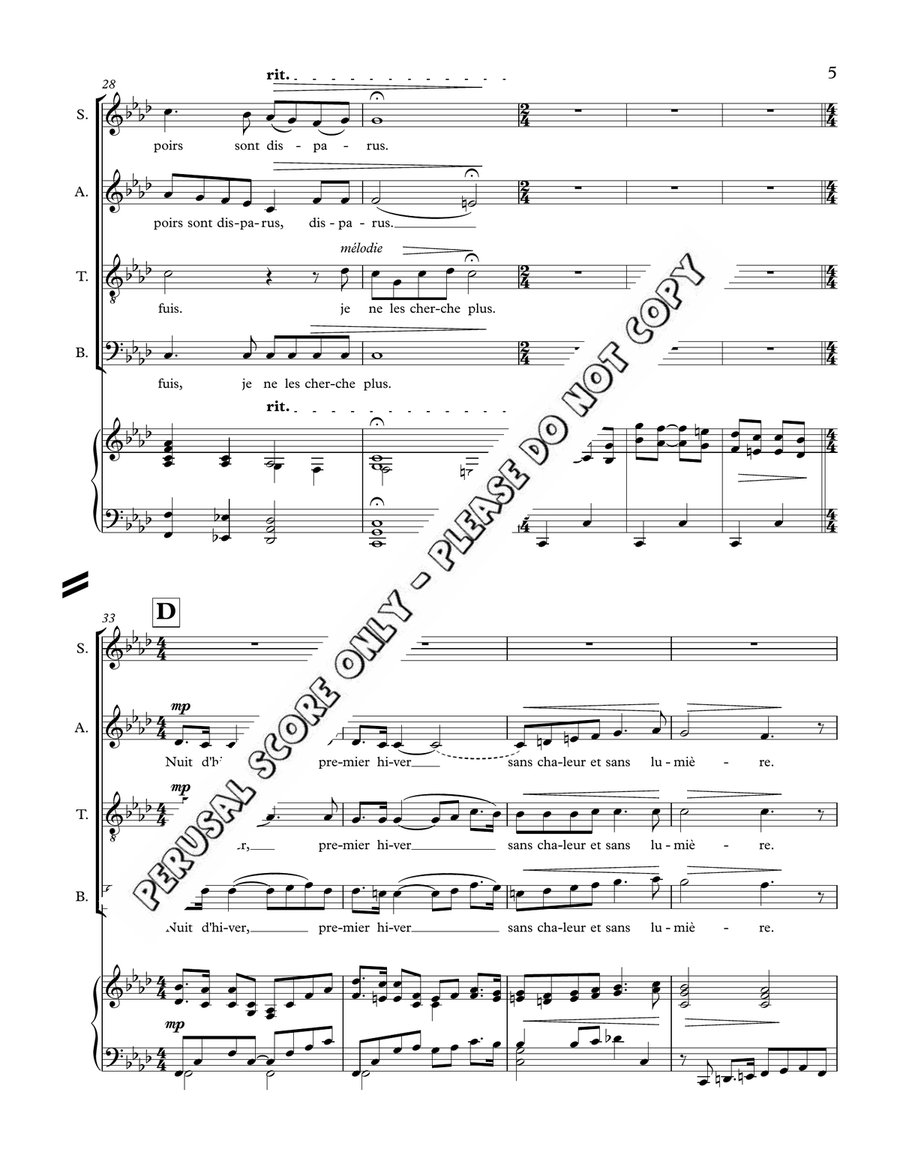 Mes Hivers Trilogy Mes Hivers Trilogy 4-Part scores gallery preview page 5